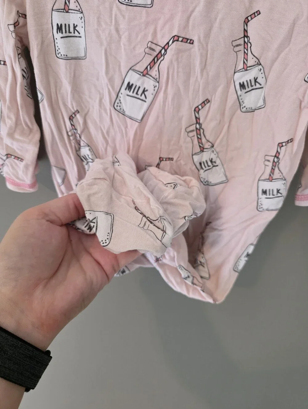 Mud Pie Milk Baby Girl Pajamas 3-6m